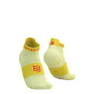 Skarpetki sportowe męskie - COMPRESSPORT Skarpetki do biegania krótkie PRORACING SOCKS V4 RUN LOW elf yellow/fluo red - miniaturka - grafika 1
