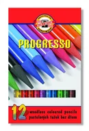 Przybory szkolne - Koh-I-Noor Kredki PROGRESSO 12 8756 KOH I NOOR - miniaturka - grafika 1