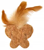 Zabawki dla kotów - Zabawka dla kotka kotów MOTYL z korka EKO korkowy ekologiczny z kocimiętką - miniaturka - grafika 1