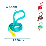 Smycze dla psów - Nylonowa Smycz Dla Psa Rozmiar L 2.5*L120Cm Jednobarwna Plecionka - miniaturka - grafika 1