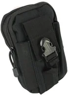 Nerki - Materiałowa Pojemna Saszetka Do Paska Biodrówka Nerka PolskaGalanteria BL064 CZARNA 17x10x4 - miniaturka - grafika 1