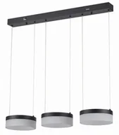 Lampy sufitowe - Nicki - lampa wisząca 3 płomienna LED czarna 330203-30 - miniaturka - grafika 1