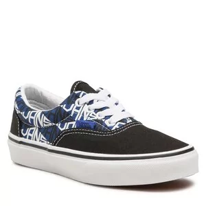 Tenisówki Vans - Era VN000YMAY611 Logo Black/Blue - Trampki damskie - miniaturka - grafika 1