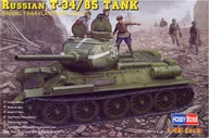 Modele do sklejania - Hobby Boss T-34 85 Model 1944 Flattened - miniaturka - grafika 1