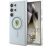 Etui i futerały do telefonów - Ferrari FEHMS24LU3CLK S24 Ultra S928 czarny/black hardcase IML Transp Inner Circle Line MagSafe - miniaturka - grafika 1