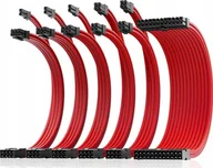Kable komputerowe i do monitorów - AsiaHorse Zestaw przedłużaczy do zasilacza ATX 6 KIT 16 AWG PC AsiaHorse Sleeved - miniaturka - grafika 1