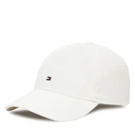 Czapki męskie - Czapka z daszkiem Tommy Hilfiger Flag Soft 6 Panel AM0AM13426 Biały - miniaturka - grafika 1