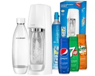 Saturatory - Sodastream Saturator Wody Syfon Biały z syropami - miniaturka - grafika 1