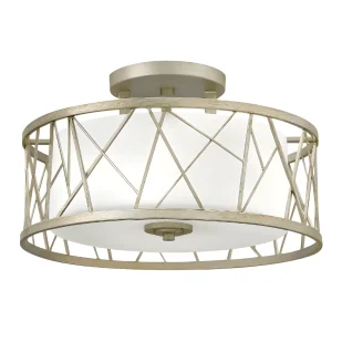 Lampa sufitowa Nest - kolor biały, srebrny - HK/NEST/SF SL - Lampy sufitowe - miniaturka - grafika 1