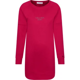 CALVIN KLEIN JEANS Bluza | Longline Fit - Bluzy dla dziewczynek - miniaturka - grafika 1