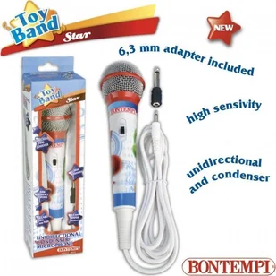 Bontempi Mikrofon Karaoke - Instrumenty muzyczne dla dzieci - miniaturka - grafika 1