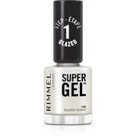 Lakiery do paznokci - Rimmel Super Gel hybrydowy lakier do paznokci bez użycia lampy UV/LED odcień 106 Glazed Sugar 12 ml - miniaturka - grafika 1