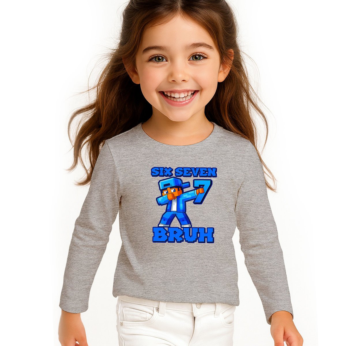BLUZKA DZIECIĘCA 67 SIX SEVEN BRUH LONGSLEEVE DLA DZIECKA 104