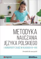 Materiały pomocnicze dla nauczycieli - Difin Metodyka nauczania języka polskiego i konspekty zajęć w klasach IV-VIII. Poradnik dla nauczycieli Maria Gudro-Homicka - miniaturka - grafika 1