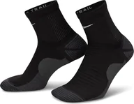Skarpetki damskie - Nike Skarpety do biegania w terenie (1 para), czarne/antracytowe/odblaskowe srebro, HF7155-010, 12- - miniaturka - grafika 1