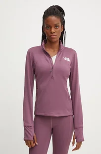 The North Face bluza sportowa Winter Warm Pro kolor różowy gładka NF0A88YK1NI1 - Bluzy damskie - miniaturka - grafika 1