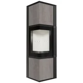 Piece wolnostojące - Piec stalowy koza TORA/M 8 kW fi 150 NATURALI PIETRA DI SAVOIA domykanie - miniaturka - grafika 1