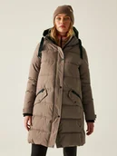 Płaszcze damskie - Regatta Płaszcz pikowany "Eryn" w kolorze szarobrązowym - miniaturka - grafika 1