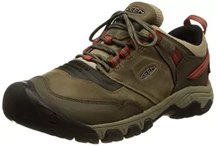 KEEN Męskie buty trekkingowe Ridge Flex, Ketchup Timberwolf, 47.5 EU - Buty trekkingowe męskie - miniaturka - grafika 1