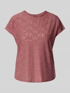 Koszulki i topy damskie - T-shirt o kroju regular fit z efektem podpalania model ‘SMILLA’ - miniaturka - grafika 1