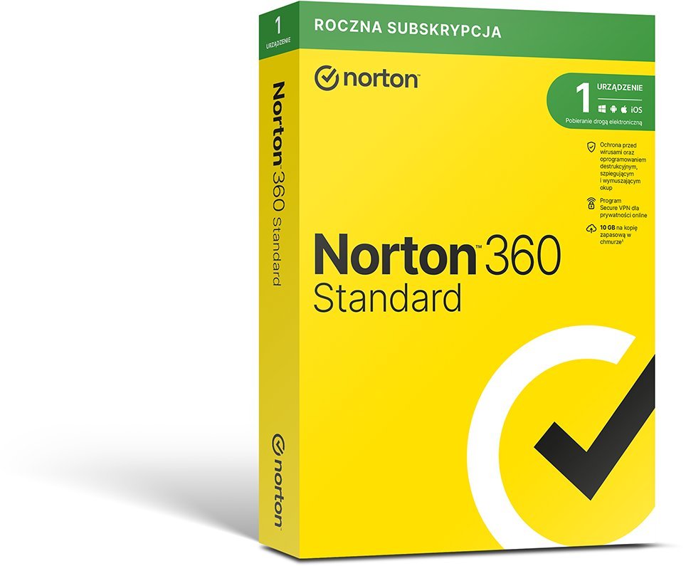 Norton 360 Standard Antywirus 1 urządzenie 2 lata PC