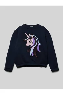 Bluza z mieszanki bawełny o kroju regular fit i interaktywnym designie - Tom Tailor - Bluzy damskie - miniaturka - grafika 1