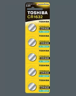 Bateria litowa TOSHIBA cR1632, PW BP-5N, 5 szt. - Baterie i akcesoria - miniaturka - grafika 1