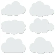 Dekoracje domu - Chmurki Zestaw 6 szt. Ażurowa Dekoracja Panel Obraz Ozdoba 3D Na Ścianę - miniaturka - grafika 1