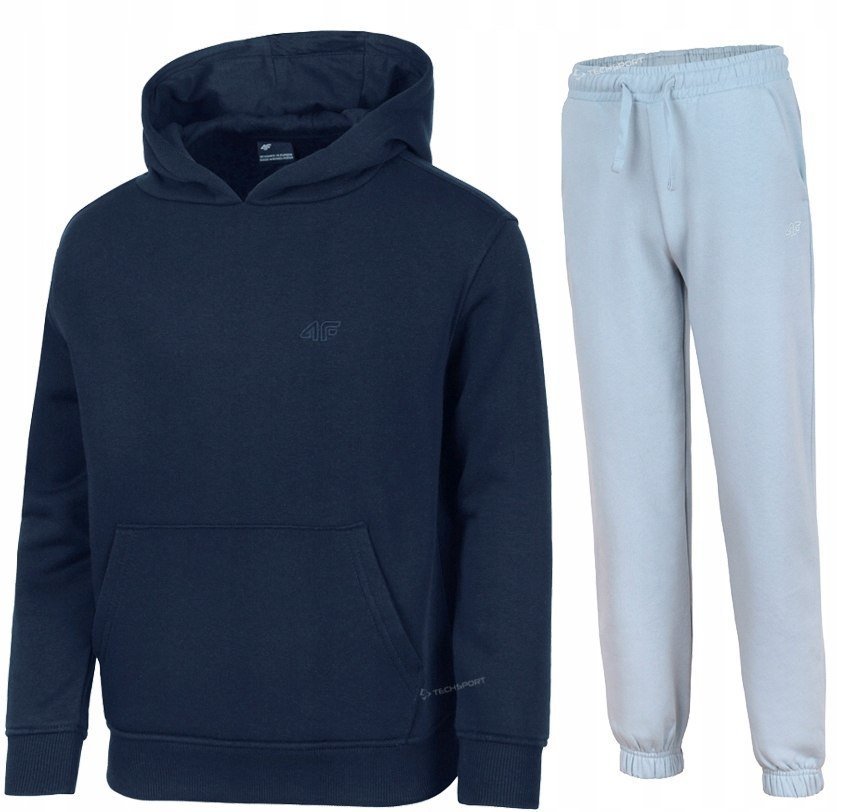 4F OCIEPLANY DZIEWCZÄCY DRES KOMPLET BLUZA SPODNIE / rozm 146