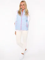 Kamizelki damskie - Zwillingsherz Kamizelka pikowana "Moin" w kolorze błękitno-różowym - miniaturka - grafika 1