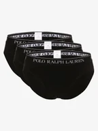 Majtki męskie - Polo Ralph Lauren Slipy pakowane po 3 szt. Mężczyźni Bawełna czarny jednolity, S - miniaturka - grafika 1