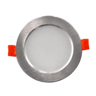 Polux VENUS Oprawa LED 11W 810lm srebrny szczotkowany / CIEPŁA 303646 - Oprawy, klosze i abażury - miniaturka - grafika 1