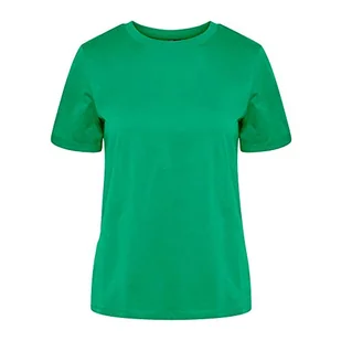 Bestseller A/S Damska koszulka Pcria Ss Fold Up Solid Tee Noos Bc, miętowy, XL - Koszulki i topy damskie - miniaturka - grafika 1