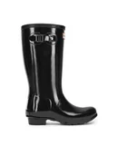 Buty dla dziewczynek - Hunter Kalosze JFT6000RGL Czarny - miniaturka - grafika 1