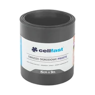 Ogrodzenia - Obrzeże ogrodowe proste 15 cm x 9 m grafitowe Cellfast - miniaturka - grafika 1