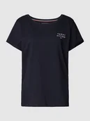 Bielizna nocna - Góra od piżamy o kroju regular fit z nadrukiem z logo - miniaturka - grafika 1