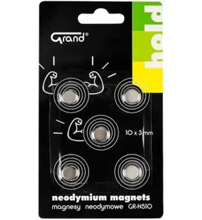 Magnesy neodymowe GR-N510 10mm 5szt GRAND - Magnesy - miniaturka - grafika 1