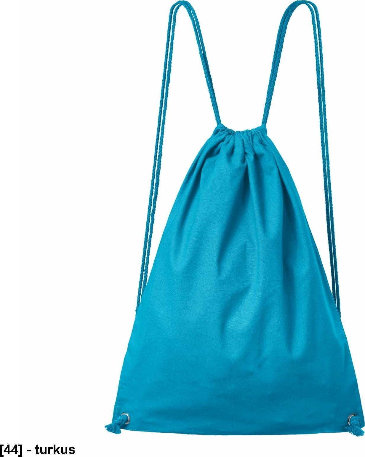 MALFINI Easygo 922 - ADLER - Plecak unisex, 195 g/m, 100% bawełna - turkus - UNI. uni