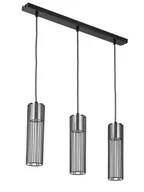 Lampy sufitowe - Fobia lampa wisząca 3-punktowa czarna/srebrna 33454 - miniaturka - grafika 1
