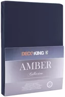 Prześcieradła - DecoKing Jersey/AMBER/NAVYBLUE/100-120x200+30 - miniaturka - grafika 1