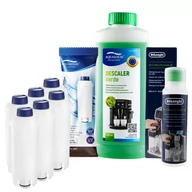 Akcesoria i części do ekspresów do kawy - Zestaw Do Ekspresu Delonghi - Filtr Aqualogis AL-S002 6szt. + Odkamieniacz Aqualogis Verde 500ml + Delonghi MultiClean DLSC550 - miniaturka - grafika 1