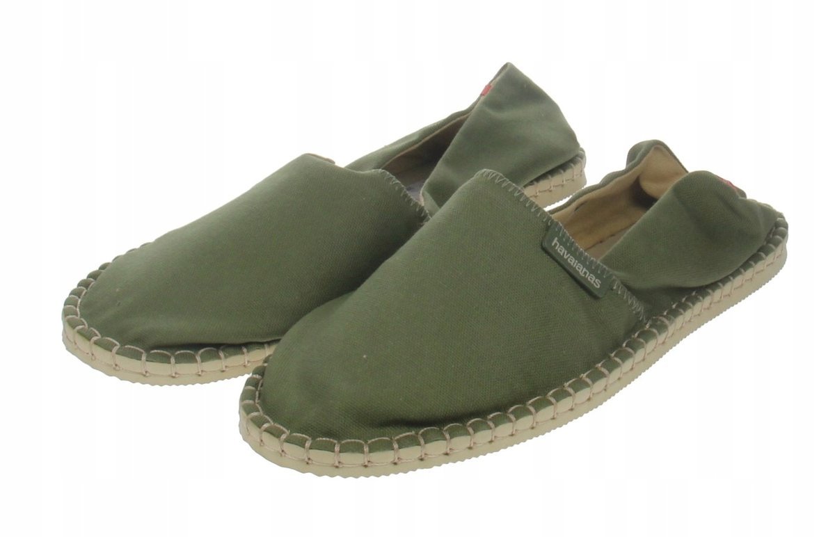 Havaianas Espadryle Khaki Na Lato Z Logo Wsuwane 39 Jtb