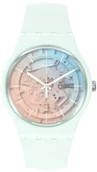 Zegarki męskie - Zegarek Swatch SO32S101 FLEETINGLY ICEBLUE - miniaturka - grafika 1