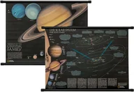 Atlasy i mapy - Układ Słoneczny mapa ścienna dwustronna National Geographic - miniaturka - grafika 1