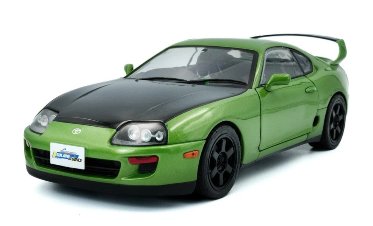 Toyota Supra Mk4 (A80) - 1993, green Solido 1:18