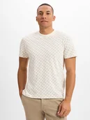 Koszulki męskie - JOOP! Koszulka męska - Zawartość lnu - JJ-27Pepe Mężczyźni Bawełna beżowy wzorzysty, XL - miniaturka - grafika 1