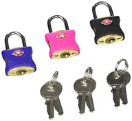 Biżuteria - akcesoria - Tec Hit 428325 3 kłódka mosiądz 25 mm stojak na biżuterię 3 klucze - miniaturka - grafika 1