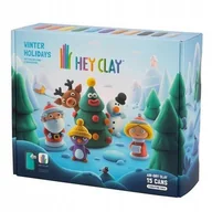 Masy plastyczne - Hey Clay DUŻY ZESTAW - FERIE ZIMOWE - Masa plastyczna 15 sztuk - miniaturka - grafika 1