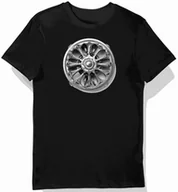 Koszulki męskie - Koszulka męska czarna z Motywem Stylowego Srebrnego Chłodzenia S - miniaturka - grafika 1