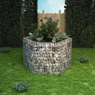 Donice - vidaXL Donica gabionowa w kształcie sześciokąta, 160 x 139 100 cm - miniaturka - grafika 1